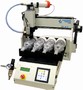 Robot features integrated RTV silicone dispensing system.