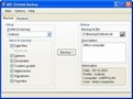 Software backs-up MS Outlook files/settings for recovery.