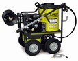 Hot Water Pressure Washer has compact, portable design.