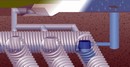 Underground System manages stormwater runoff.