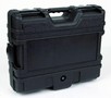 Equipment Case is water and crush resistant.
