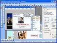 Software lets users design and print business cards.