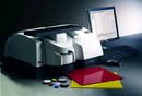 Spectrophotometer features diffuse reflectance accessory.
