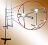 Microphone Array Stand holds up to 16 microphones.