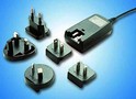 Power Supplies accept interchangeable plugs.