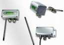 Transmitter measures air velocity, temperature, and volume.