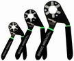 Wrench automatically adjusts to nut and bolt size.