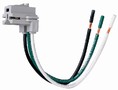 Right Angle Connector suits shallow wiring applications.