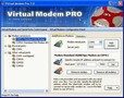 Software creates virtual IP modems.