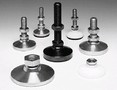Leveling Mounts swivel to all sides for adjustment.