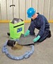 Spill Kit helps clean up non-aggressive liquids.