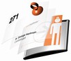 Signage promotes directory and office identification.