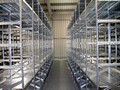 Modular Metal Shelving allows boltless assembly.