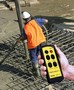 Radio Remote Control facilitates concrete pumping.