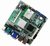 Mini-ITX Motherboard supports 2.26 GHz Pentium M processors.