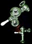 Flushometer offers vintage styling, modern functionality.