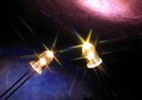 Incandescent LEDs emit 3,000 K warm white color.