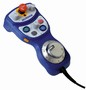 Handheld Pendant features live or dead man enable switches.
