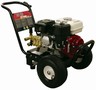 Pressure Washer utilizes cold water.