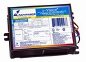 Electronic HID Ballast operates two 39 W metal halide lamps.