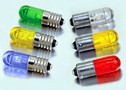 LED Lamps feature T 3 ¼ miniature bayonet or screw bases.
