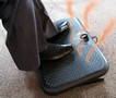 Footrest provides heat relief to cold feet and legs.