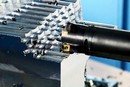 Inserts feature positive rake cutting geometry.