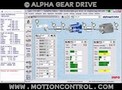 Software provides servo gear sizing.