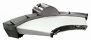 Curved Flat Belt Conveyors transfer small food products.