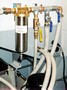 Filters prevent plugging of coolant delivery lines.