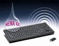Wireless RF Keyboard is sealed to NEMA 4X.
