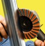 Flap Disc grinds and finishes in one step.