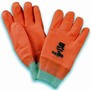 Work Gloves have high-visibility design for wearer safety.