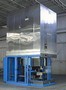 Vertical Conveyor Oven is gas-heated to 450°F.