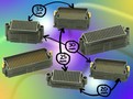 Interconnects feature high-density design.
