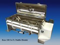 Paddle Blender mixes and deaerates viscous paste.