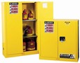 Safety Cabinet stores volatile flammable liquids.