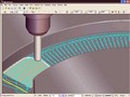 Software offers radial and spiral finishing toolpaths.
