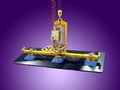 Air Powered Lifter-Tilter handles glass or stone panels.