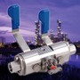 Double-Block-and-Bleed Manifold operates up to 15,000 psi.