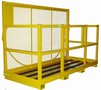 Work Platform features 63 in. high safety screen back.
