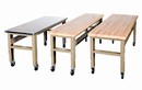 Adjustable Bench features heavy-duty design.