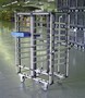 Mobile Cart Structure facilitates part transport/storage.