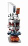 Overhead Stirring System stirs 6 flasks simultaneously.