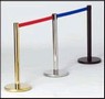 Retractable Belt Stanchions provide crowd control.