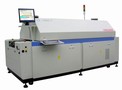 Reflow Oven is contained in 10 ft long unit.
