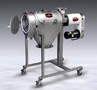 Centrifugal Screener cantilevers to facilitate cleaning.