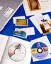 Adhesive Vinyl Holders accommodate, display various items.