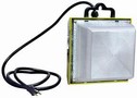 Worklight secures to metal surface with its magnetic base.