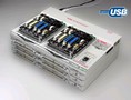 Cable and Harness Tester features Spanish text option.